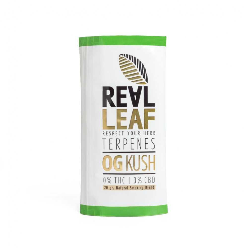 Real Leaf Organic Herbal Natural Smoking Mixture  100% Nicotine Tobacco Free     NO SE INVIA A LA PENISOLA